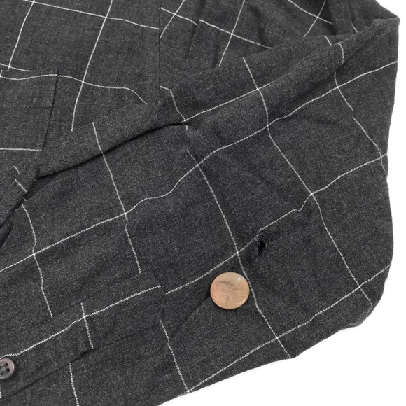 Bugatchi Uomo Charcoal Shirt Size Medium Rayon Sz - Picture 6 of 8